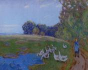 阿尔弗莱德西斯莱 - Goose Girl